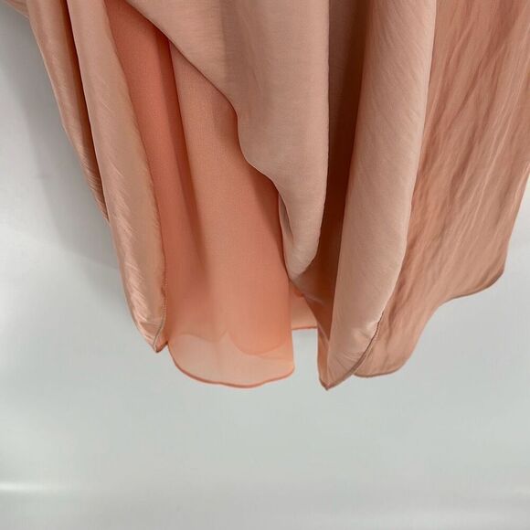 Ramy Brook Audrey Nude Pink Flowy Sleeveless Midi Dress XS - Picture 7 of 11